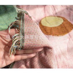 thumbnail for Pink Hawaiian Small Fresh Simple Girl Heart Sofa Blanket Tapestry Wall Decoration Homestay Multi-functional Blanket