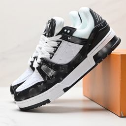 thumbnail for Putian Leather Donkey Home trainer New Fashionable Brand Board Shoes Men and Women Light Luxury Denim Black Fashionable Casual Shoes
