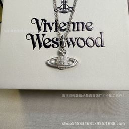 thumbnail for Queen Mother of the West Saturn Pearl Necklace Women's High Version Classic Pearl Planet Pendant Clavicle Chain Manufacturer Delivery