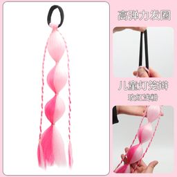 thumbnail for Chemical fiber color children&#039;s bubble lantern braid gradient wig ponytail braid color synthetic bubble lantern ponytail