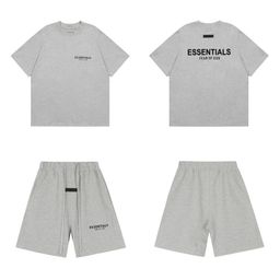 thumbnail for Cross-Border Trendy Brand Fog Sub-Line 1977 Round Neck Short-Sleeve Ess Letter High Street Unisex Couple Loose T-Shirt