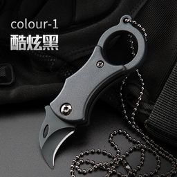 thumbnail for Mini Claw Knife Outdoor Carry-on Open Wrap Foldable Small Claw Knife Keychain Knife Portable Defense Outdoor Knife