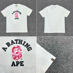 thumbnail for High-Quality Bape Ape Head 25Ss Short-Sleeved Men&#039s and Women&#039s American Short-Sleeved T-Shirts Trendy Brand Tops Wholesale