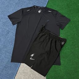 thumbnail for Thin summer quick-dry quad athletics training running sports fitness breathable shorts woven cropped pants CU4946