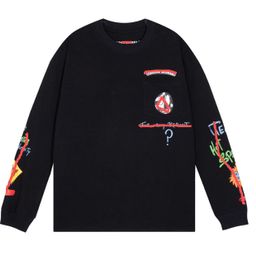 thumbnail for Cross-border trendy brand Chrome Heart long-sleeve T-shirt, pure cotton for men and women, loose fit in stock wholesale