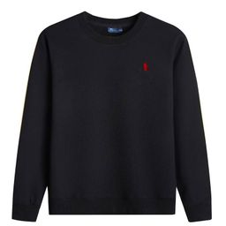 thumbnail for Round Neck Sweatshirt with Long Sleeves, Women&#039s Pullover, Cross-Border Sweatshirt with Pony Embroidery, Pure Cotton Top, Rl Men&#039s