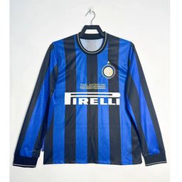 thumbnail for Retro Long Sleeve Real Madrid Arsenal England Portugal National Team AC Milan Football Classic Jersey Retro