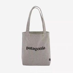 thumbnail for 新款女士单肩包帆布包艺术感 patagonia条纹设计单肩包百搭托特包