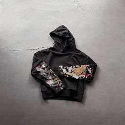 thumbnail for High-quality cross-border American street vintage heavy industry embroidery gallery cardigan hoodie hoodie for men and women