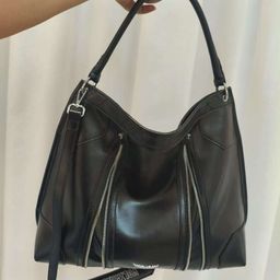 thumbnail for Zv Tote Large Capacity Bag for Women 2025 New Model Cross-Border Casual Fashion Simple Lightweight Commuter Export Women's Bag Light Luxury