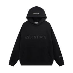 thumbnail for European and American Street Fashion Brand Essentials Reflective Stereo Letters for Men and Women Oversize Hoodies Couple Velvet Sweatshirts