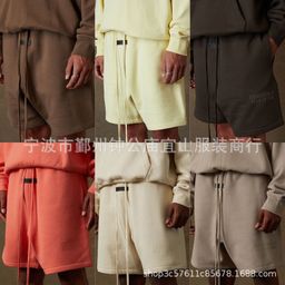 thumbnail for 2022Fw Shorts New Flocking Printing Essentials Trendy Brand Cross-Border