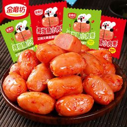 thumbnail for Golden Mill Thumb Sausage Desktop Roast Sausage Instant Small Sausage Snack Ham Sausage Meat Jujube Snack Food Wholesale Free Shipping