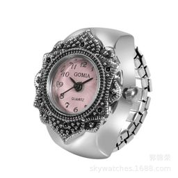 thumbnail for wishAliExpress EB hot selling rivet peach heart retro octagonal ring watch hot recommended watch wholesale