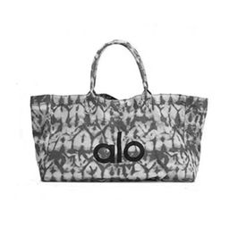 thumbnail for Foreign trade yoga bags, sports and fitness shoulder bags, hand canvas bags, unisex large-capacity shopping environmental bags