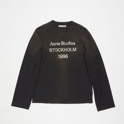thumbnail for Cross-border INS trendy brand AC1996 washed and worn distressed letter print high street long sleeve loose men's and women's couple T-shirt