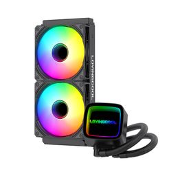 thumbnail for Cross Mirror HK All-in-One Liquid Cooling CPU Cooler ARGB Case Fan InterAMD Motherboard Universal 360 Liquid Cooling