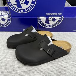 thumbnail for BK in stock Birkenstocks Real Cowhide Cork Sole Half Pack Heightened Sandals Slippers Half Slippers Unisex Birkenstocks