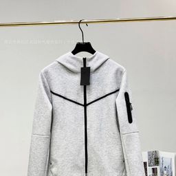 thumbnail for 2024 Casual Sports Hooded Men's Side Zipper Set 490 and 163