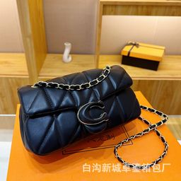 thumbnail for 2024 New Cross-border C Women's Bag Lingge Small Chanel Style Chain Bag High-end Kou Shoulder Crossbody Small Square Bag