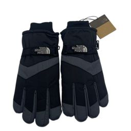 thumbnail for Trendy Brand Skateboard North Face Snow Skiing Gloves Windproof Waterproof Touchscreen Fleece-Lined Thickened Warm Hand Mountaineering Gloves for Men and Women