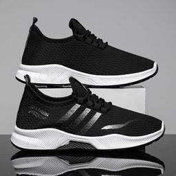 thumbnail for Men's Shoes Foreign Trade Casual Sports Shoes Korean Style Fashion Trend Running Lightweight Soft Sole Student Sneakers Work Shoes Dropshipping