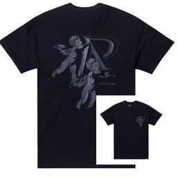 thumbnail for REPRESENT ICON American Skull Distressed Vintage Doberman Pinscher Print High Street Shark Short Sleeve Men's T-Shirt