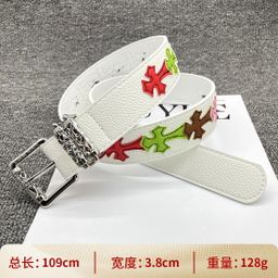 thumbnail for CH Crowe Holy Sword Belt Men's Roller Hollow Evergreen Vine Women's Belt Star Same Punch Retro Heart