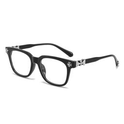 thumbnail for New Crowley glasses, European and American overseas fashion men's and women's square frame flat mirrors, classic travel fashion optical glasses