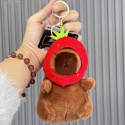 thumbnail for Cappibala Doll Keychain Pendant Small Jewelry Plush Toy Children&#039;s Small Gift Stall