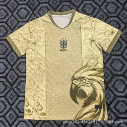 thumbnail for Football Jersey 2022 World Cup Brazil Co-Branded Jersey Italy 125Th Anniversary Short-Sleeved Single Top Team