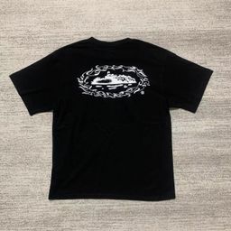 thumbnail for 2025 New Cortiez Short-Sleeved恶魔岛 T-Shirt with Lettering São Paulo Limited Edition Crew Neck American Casual Loose Half-Sleeve