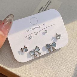 thumbnail for Set of 6! Shopkeeper super push! Exquisite suit Earrings Niche Design Sense Earrings for Women High-end Sense Earrings for Women