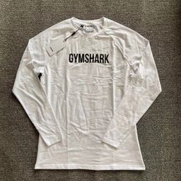 thumbnail for GYMSHARK Apollo Apollo Men's Athleisure Slim Fit Stretch Cotton Crew Neck Fitness Long Sleeve T-Shirt