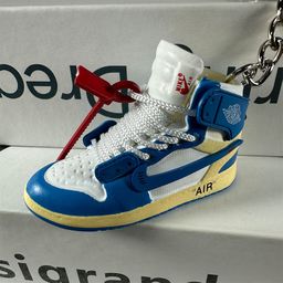 thumbnail for AJ three-dimensional basketball shoes keychain 3d shoe model couple bag pendant accessories car key hanging ornaments wholesale