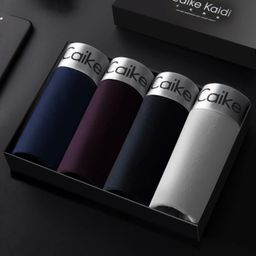 thumbnail for Men's Underwear Pure Cotton Boxer Briefs Boxer Briefs Trendy Comfortable Breathable Sexy Shorts for Young and Middle-Aged Students