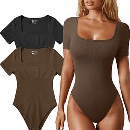 thumbnail for European and American cross-border foreign trade 2023 women's women's yoga jumpsuit exercise ribbed short sleeve sports jumpsuit