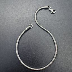 thumbnail for Factory Wholesale Titanium Steel Round Snake Bracelet Europe and American Hot Selling Men and Women Simple High-End DIY Snake Bone Stainless Steel Bracelet