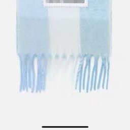 thumbnail for Women's winter scarf double-sided rainbow plaid shawl long seahorse fur color-block scarf with men's tassels
