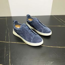 thumbnail for Sapatos Masculinos Genia Novos de Fábrica Camada Superior de Couro Bovino Slip-On Casual Couro Genuíno Luxo Tênis de Camurça Versáteis Sapatos Casuais.