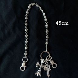 thumbnail for Crodo Element Trouser Chain Bag Hanging Chain Sword Round Bead Cross Waist Chain Lobster Buckle Pendant Jeans Chain