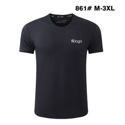 thumbnail for Summer new sports breathable sweat absorbent running fitness top short sleeve t-shirt men's quick-drying loose large size half sleeve round neck