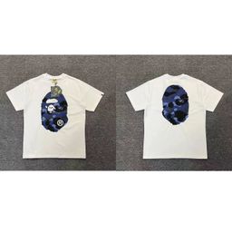 thumbnail for High-Quality Bape Ape Head 25Ss Short-Sleeved Men&#039;s and Women&#039;s American Short-Sleeved T-Shirts Trendy Brand Tops Wholesale