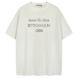 thumbnail for Correct version 2023SS new distressed ripped ACXD print gradient short sleeve T-shirt unisex top