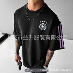 thumbnail for 2025亚马逊新款赛车圆领3D短袖T恤欧美跨境时尚舒适休闲短袖