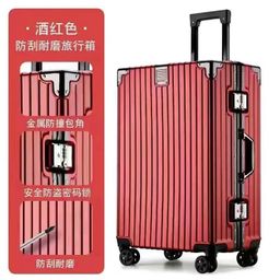 thumbnail for [Postal] Bagagem nova estrutura de alumínio de grande capacidade carrinho caso estudante roda universal mala masculina e feminina caixa de senha