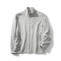 thumbnail for [Bird] covert stand collar outdoor athleisure padded warm fleece cardigan jacket