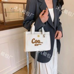 thumbnail for 2025 summer new cross-border fashion tote bag women's handbag personalized simple Korean version commuter crossbody bag ins
