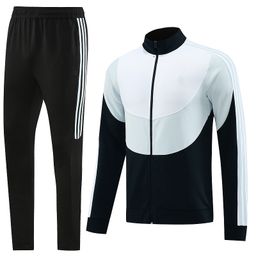 thumbnail for Aj Teamless Emblem Export Football Uniform Paris Tracksuit Football Jacket Suit Long Zipper Training Uniform