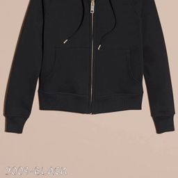 thumbnail for Cross-border European and American stations can order embroidered logo high quality British style hooded women&#039s sweater autumn and winter women&#039s jacket full cardigan